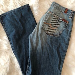 7 For All Mankind Jeans w/ Pintuck Pleating